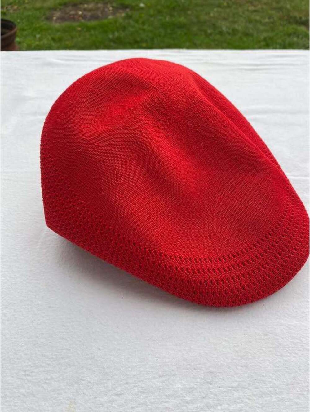 Kangol Ventair Flat Cap Red Size XL